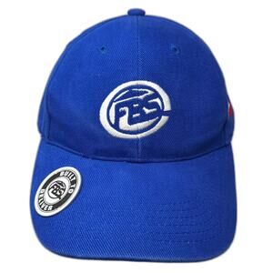 Owens Corning Baseball Cap Blue White Hat OS Strapback Bottle Opener Cotton Logo